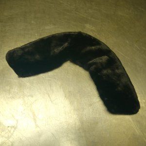 Black Faux Fur Collar Accent / Shaw